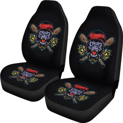 King Of Street Monkey Custom Fighting Sport Car Seat Covers 211305 - YourCarButBetter