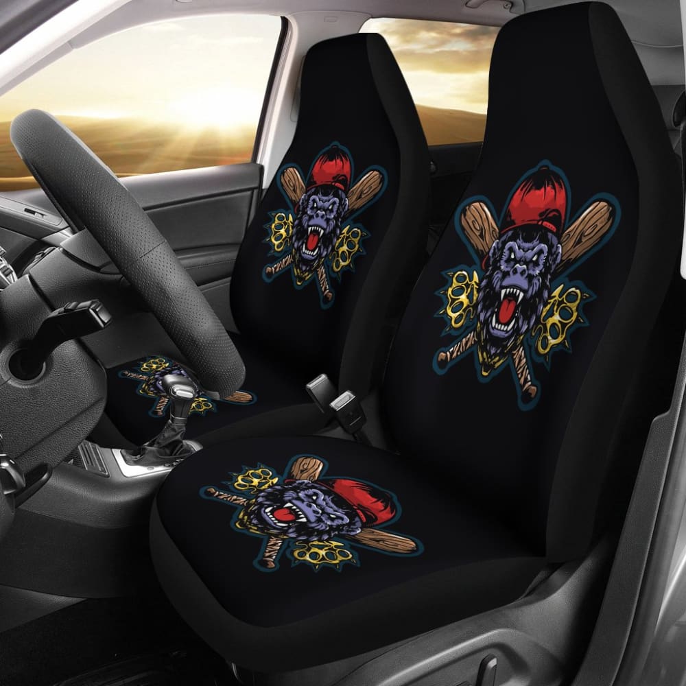 King Of Street Monkey Custom Fighting Sport Car Seat Covers 211305 - YourCarButBetter