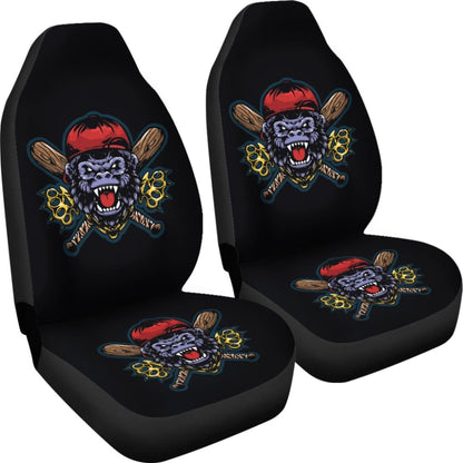 King Of Street Monkey Custom Fighting Sport Car Seat Covers 211305 - YourCarButBetter