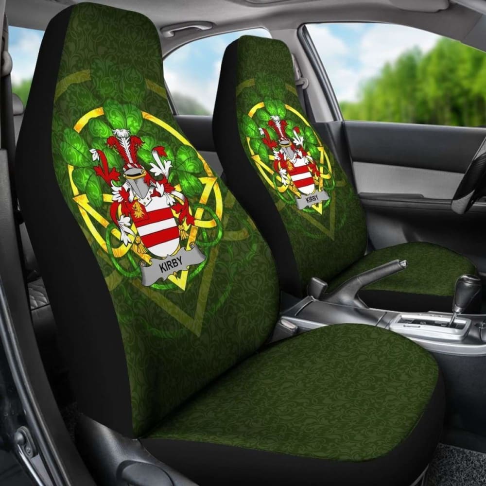 Kirby Or O’Kirby Ireland Car Seat Cover Celtic Shamrock (Set Of Two) 154230 - YourCarButBetter