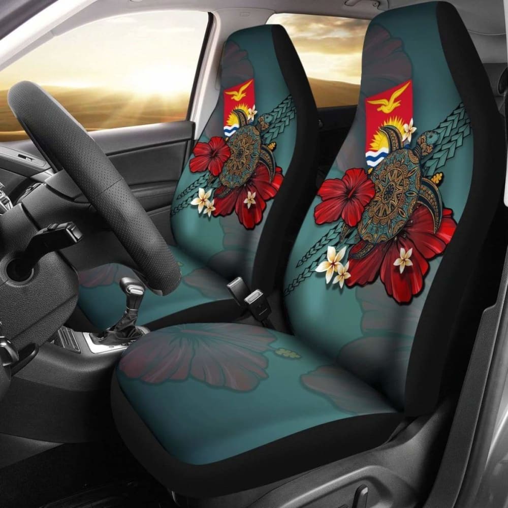 Kiribati Car Seat Covers Blue Turtle Tribal Amazing 091114 - YourCarButBetter