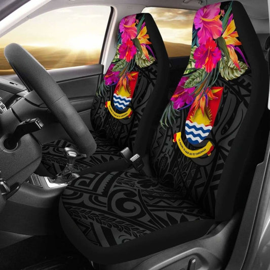 Kiribati Car Seat Covers - Polynesian Hibiscus Pattern - 232125 - YourCarButBetter