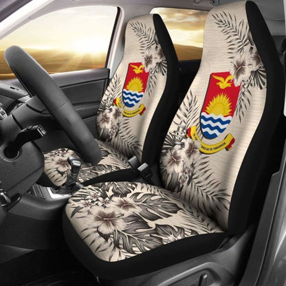 Kiribati Car Seat Covers The Beige Hibiscus (Set Of Two) 7 232125 - YourCarButBetter