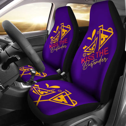 Kiss The Bartender Custom Car Decoration Car Seat Covers 211601 - YourCarButBetter