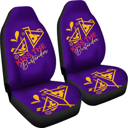 Kiss The Bartender Custom Car Decoration Car Seat Covers 211601 - YourCarButBetter