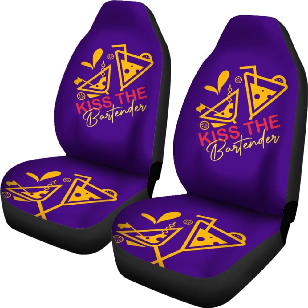 Kiss The Bartender Custom Car Decoration Car Seat Covers 211601 - YourCarButBetter