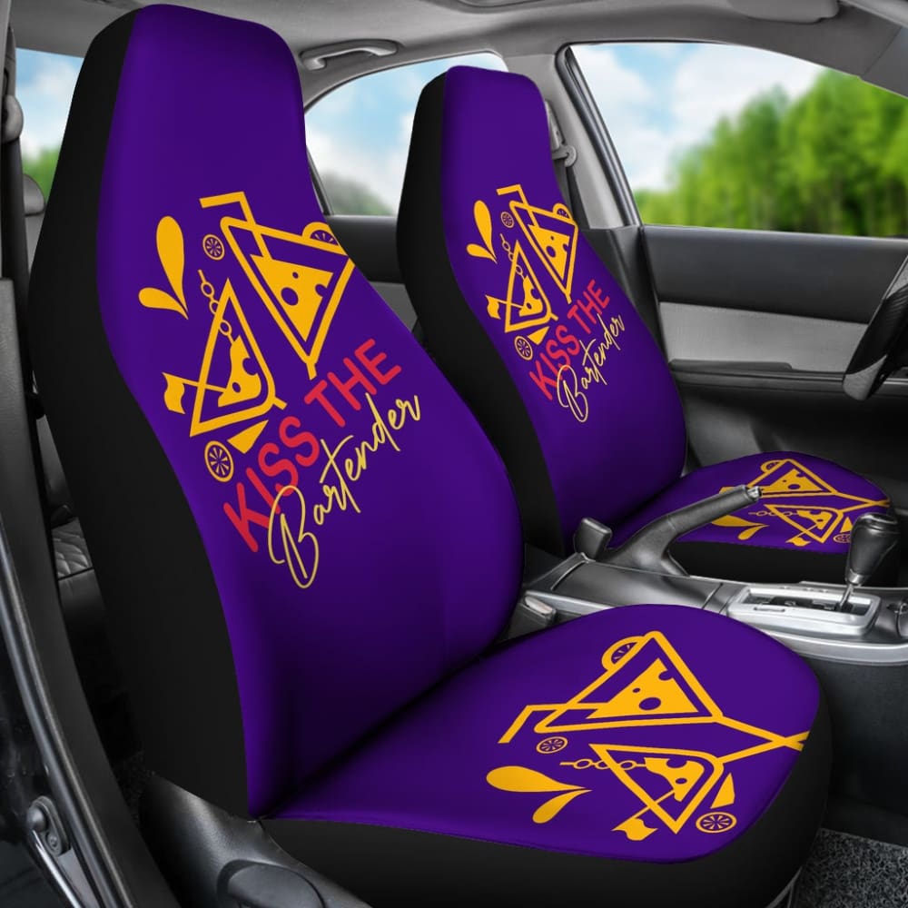Kiss The Bartender Custom Car Decoration Car Seat Covers 211601 - YourCarButBetter