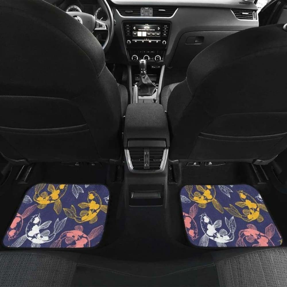 Koi Fish Carp Fish Pattern Front And Back Car Mats 154230 - YourCarButBetter