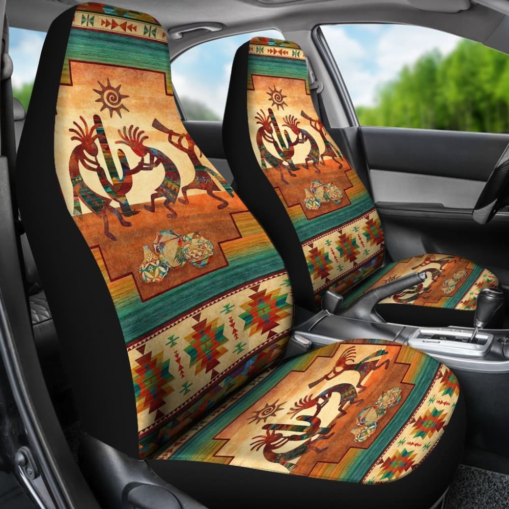 Kokopelli Totems Native American Car Seat Covers 093223 - YourCarButBetter