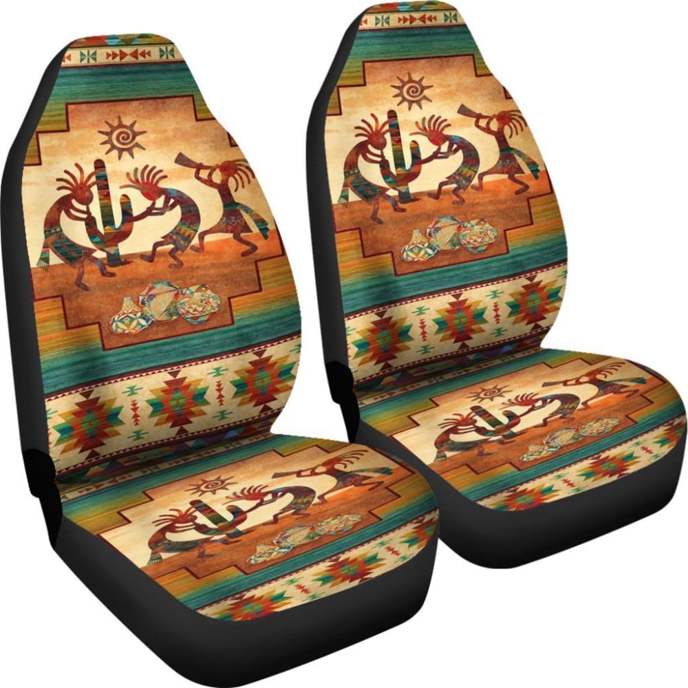 Kokopelli Totems Native American Car Seat Covers 093223 - YourCarButBetter