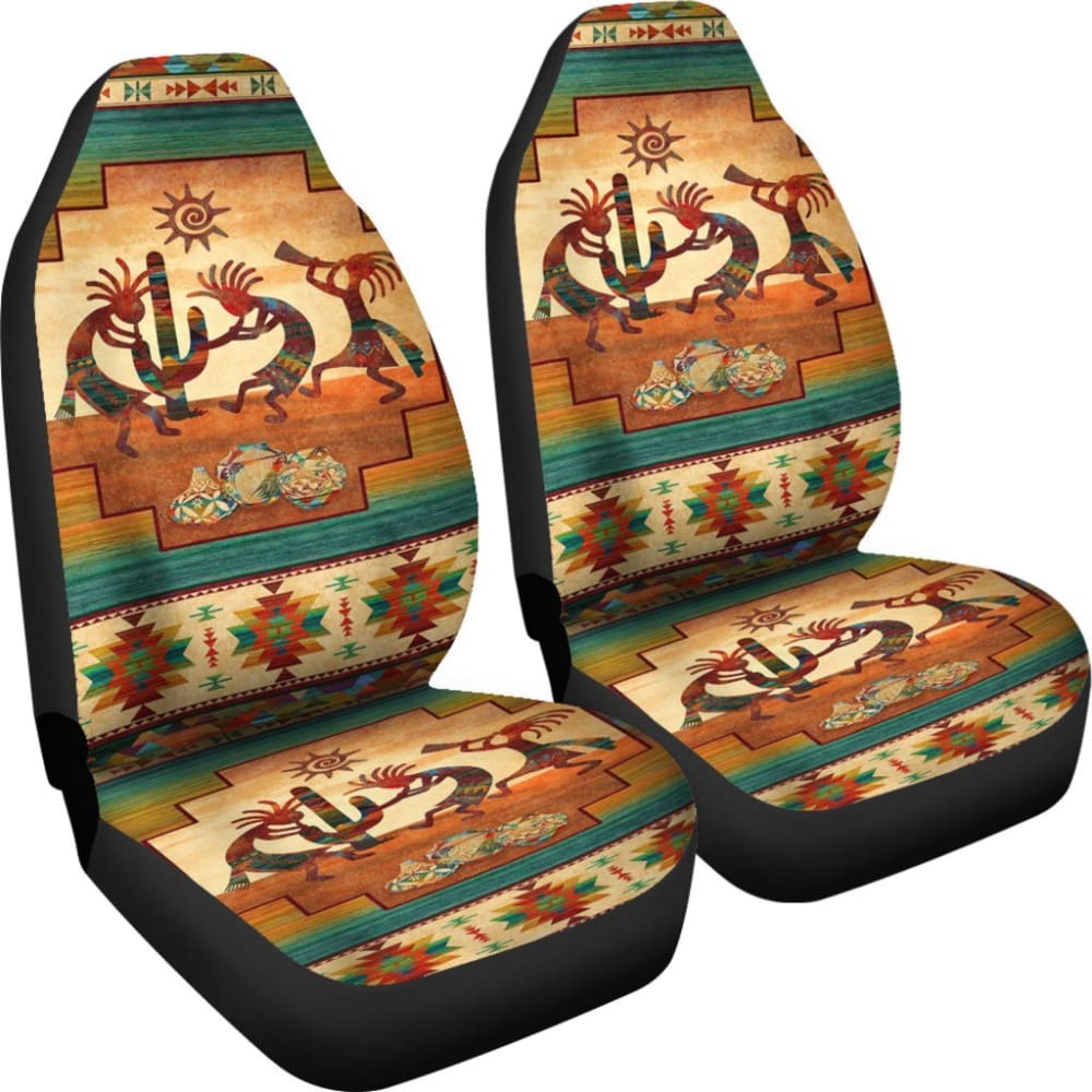 Kokopelli Totems Native American Car Seat Covers 093223 - YourCarButBetter