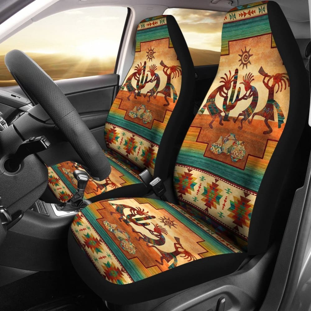 Kokopelli Totems Native American Car Seat Covers 093223 - YourCarButBetter