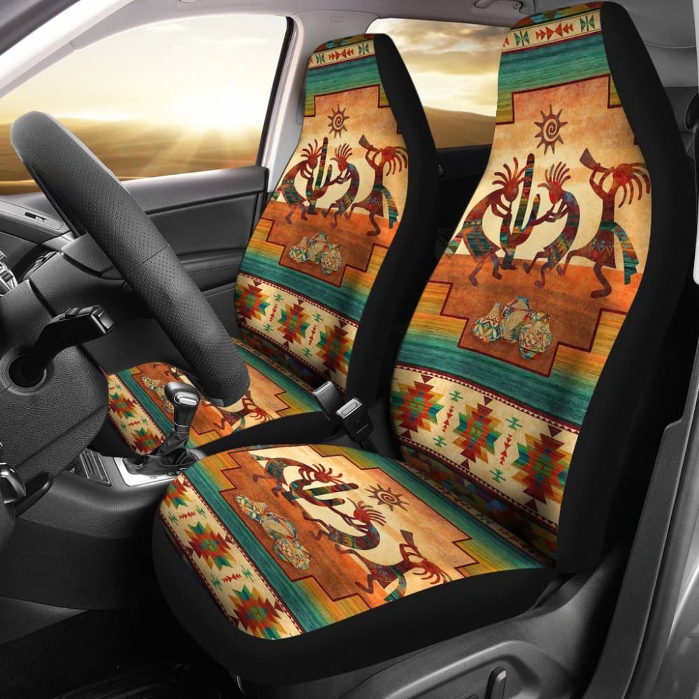 Kokopelli Totems Native American Car Seat Covers 093223 - YourCarButBetter