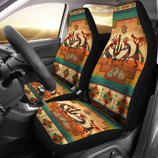 Kokopelli Totems Native American Car Seat Covers 093223 - YourCarButBetter