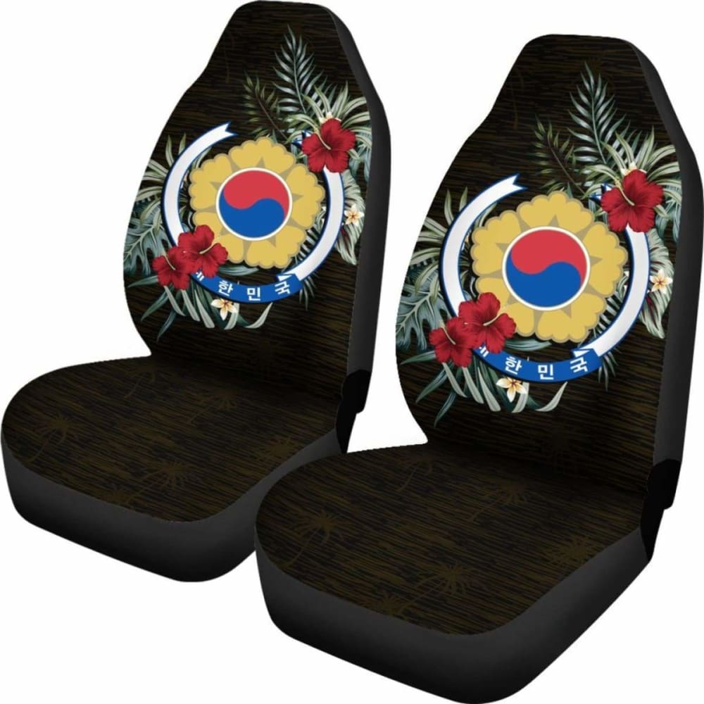 Korea Hibiscus Car Seat Covers 7 232125 - YourCarButBetter