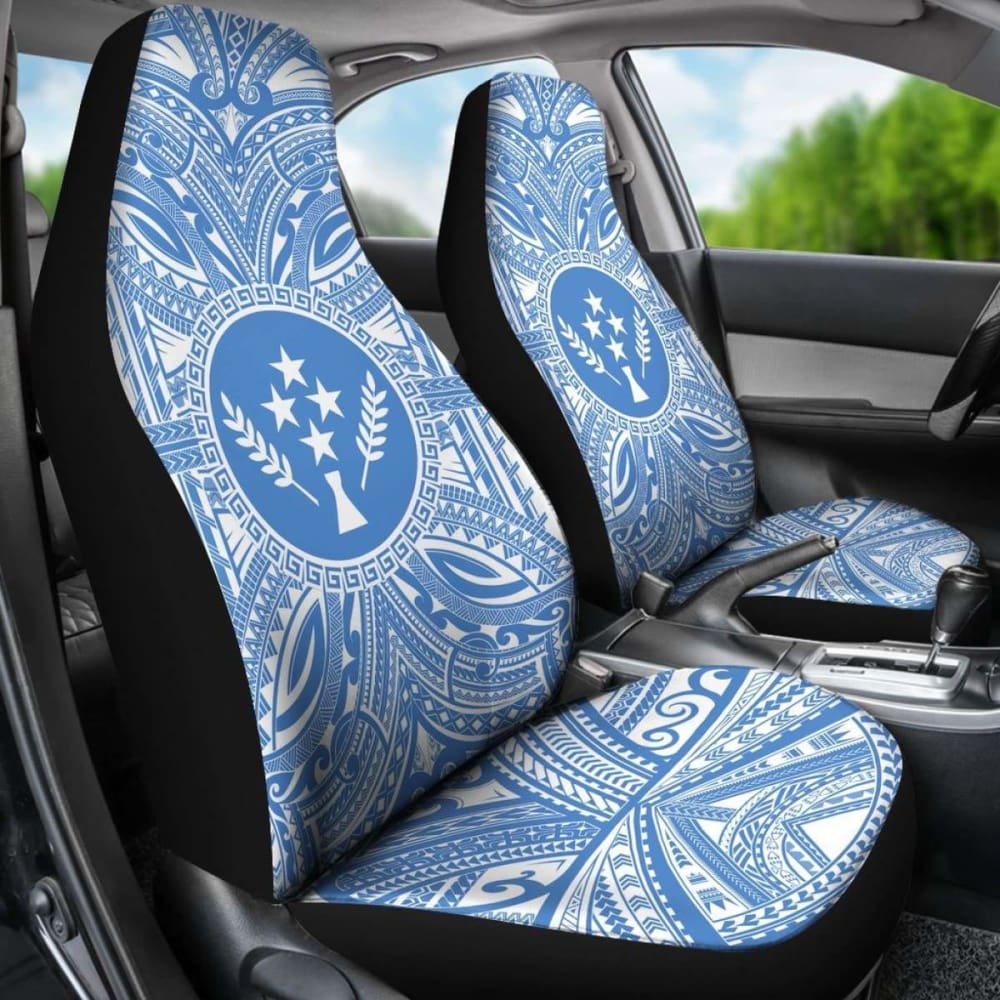 Kosrae Car Seat Cover - Kosrae Coat Of Arms Polynesian Flag Color 105905 - YourCarButBetter