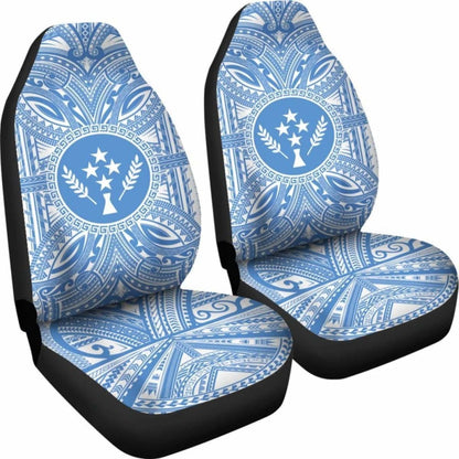 Kosrae Car Seat Cover - Kosrae Coat Of Arms Polynesian Flag Color 105905 - YourCarButBetter