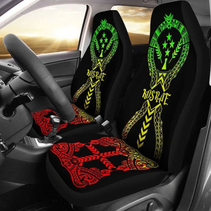 Kosrae Car Seat Covers - Micronesian Tribal Reggae - 105905 - YourCarButBetter