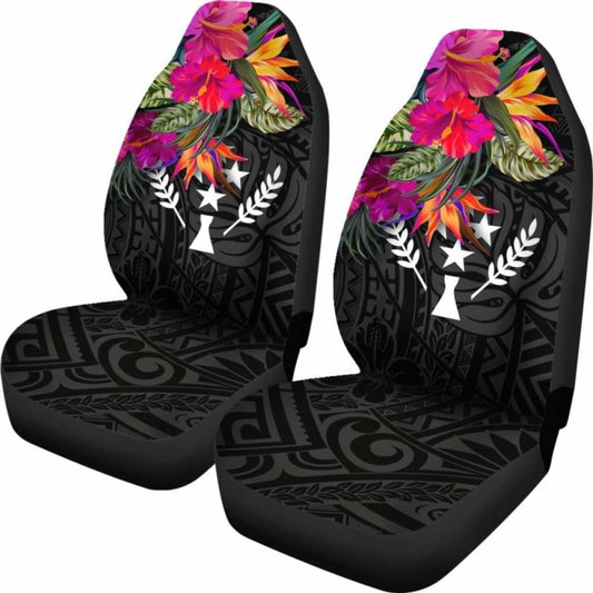 Kosrae Car Seat Covers - Polynesian Hibiscus Pattern - 232125 - YourCarButBetter