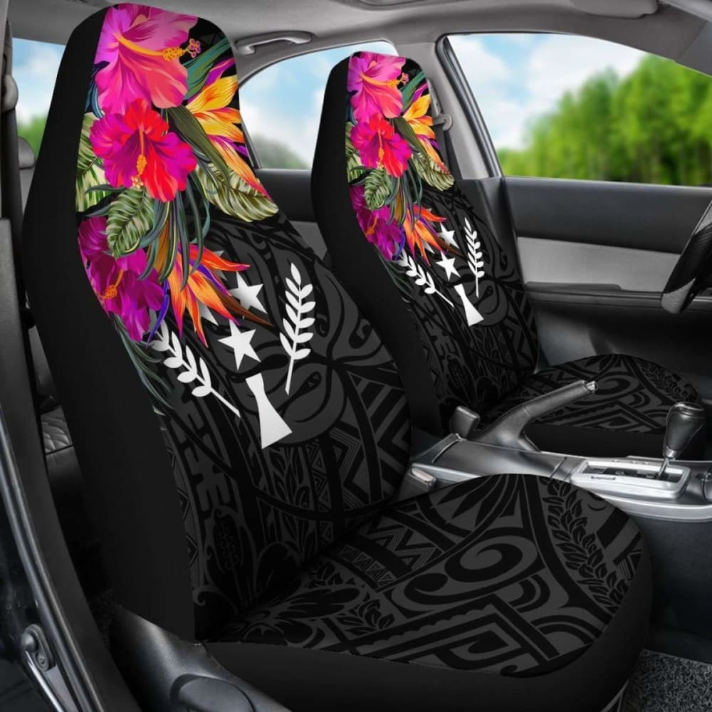 Kosrae Car Seat Covers - Polynesian Hibiscus Pattern - 232125 - YourCarButBetter