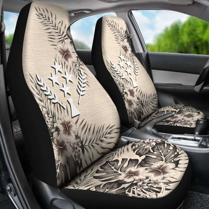 Kosrae Car Seat Covers The Beige Hibiscus (Set Of Two) 7 232125 - YourCarButBetter