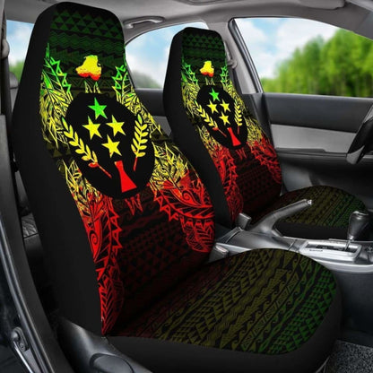 Kosrae Polynesia Car Seat Cover Map Reggae 105905 - YourCarButBetter