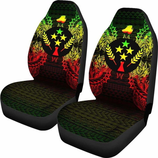 Kosrae Polynesia Car Seat Cover Map Reggae 105905 - YourCarButBetter