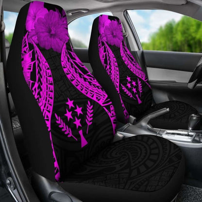 Kosrae Polynesian Car Seat Covers Pride Seal And Hibiscus Pink - 232125 - YourCarButBetter