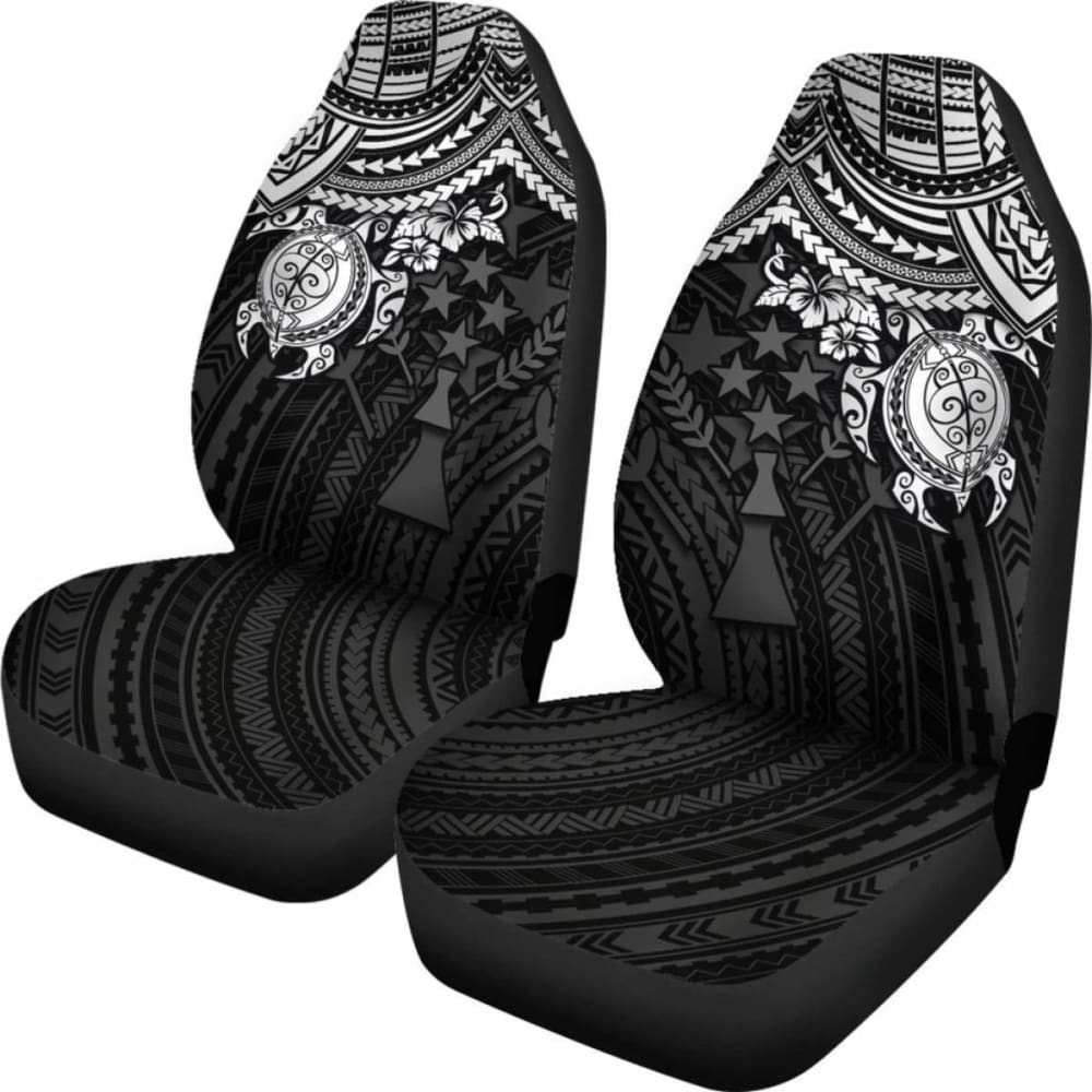 Kosrae Polynesian Car Seat Covers - White Turtle - Amazing 091114 - YourCarButBetter