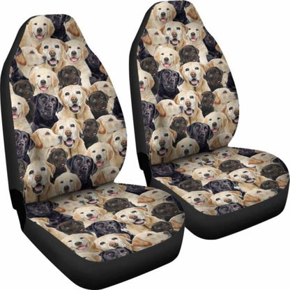 Labrador Retriever Full Face Car Seat Covers 115106