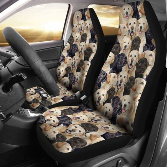Labrador Retriever Full Face Car Seat Covers 115106