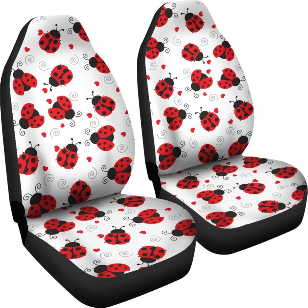 Ladybug Love Car Seat Covers Print Set 094209 - YourCarButBetter