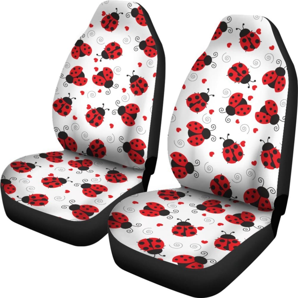 Ladybug Love Car Seat Covers Print Set 094209 - YourCarButBetter
