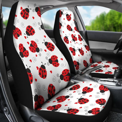 Ladybug Love Car Seat Covers Print Set 094209 - YourCarButBetter