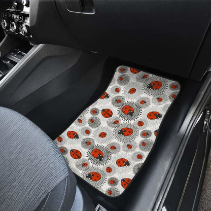 Ladybug Pattern Print Design 05 Front And Back Car Mats 195016 - YourCarButBetter