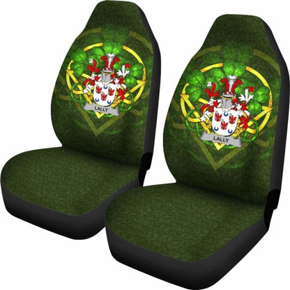 Lally Or O’Mullally Ireland Car Seat Cover Celtic Shamrock (Set Of Two) 154230 - YourCarButBetter