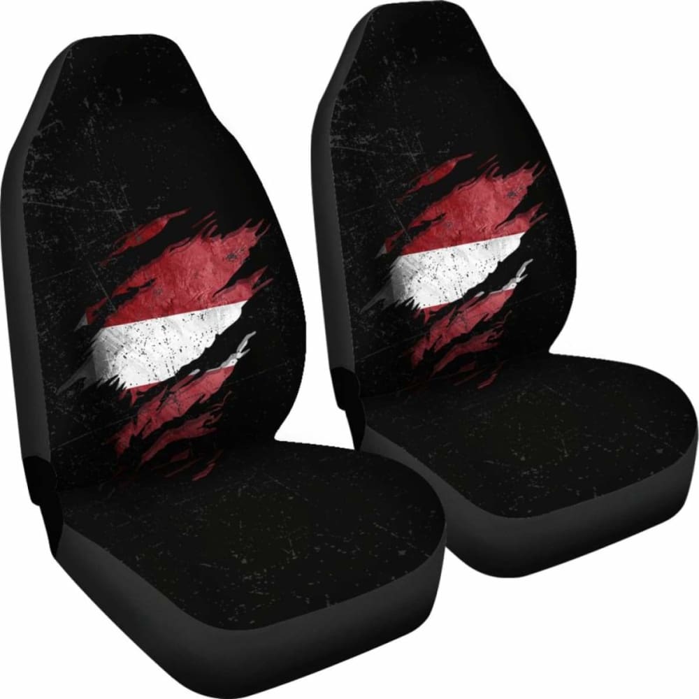 Latvia In Me Car Seat Covers - Special Grunge Style 232125 - YourCarButBetter