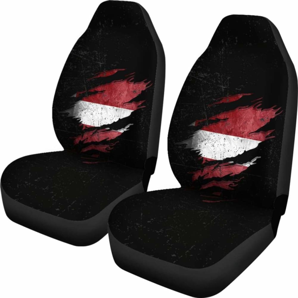 Latvia In Me Car Seat Covers - Special Grunge Style 232125 - YourCarButBetter