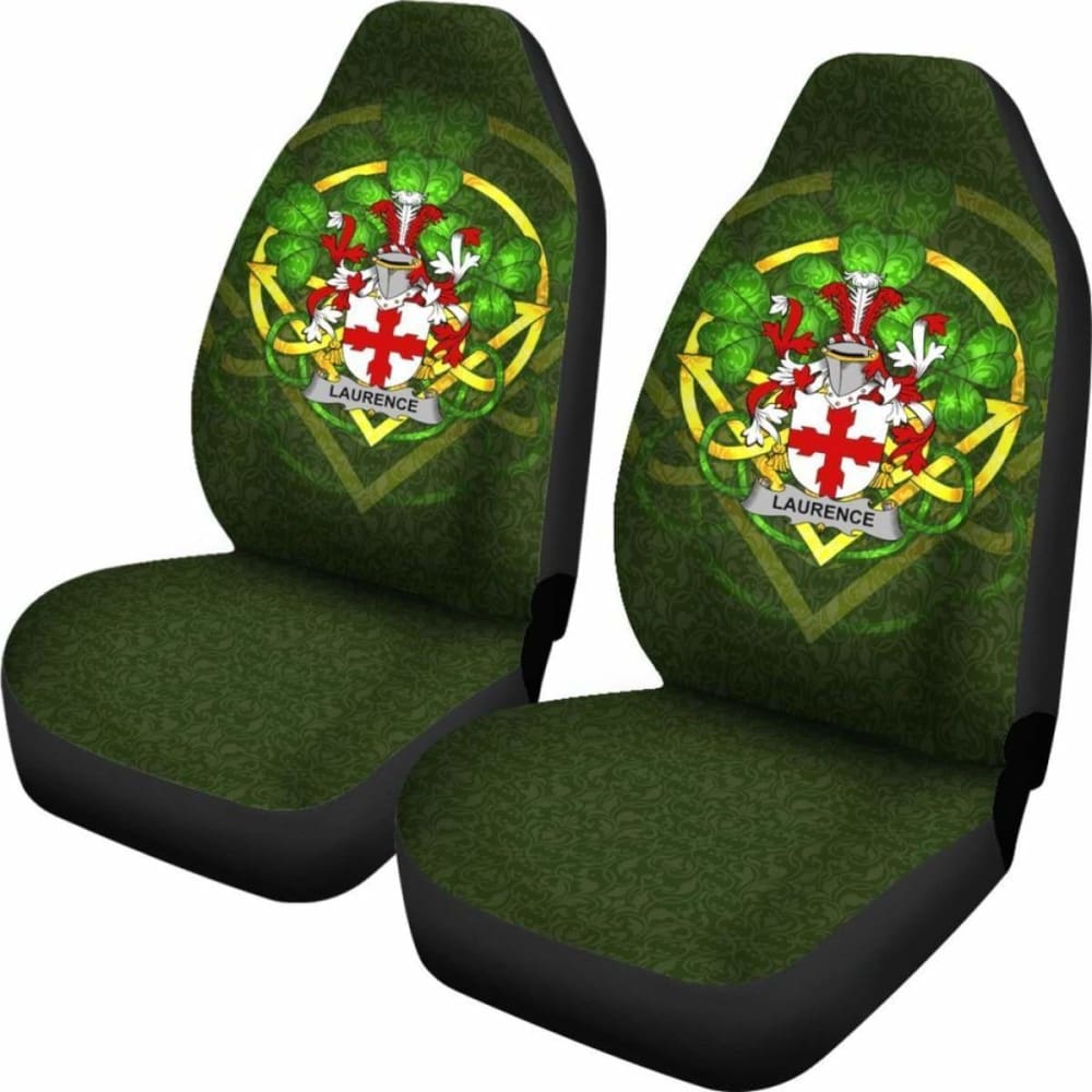Laurence Ireland Car Seat Cover Celtic Shamrock (Set Of Two) 154230 - YourCarButBetter