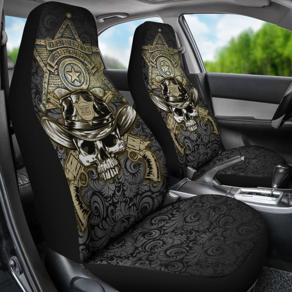 Law Enforcement Sheriff Car Seat Covers Amazing Gift 101819 - YourCarButBetter