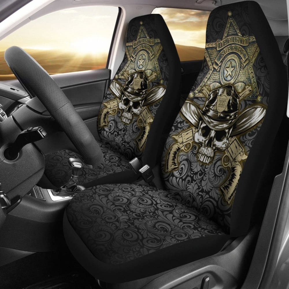 Law Enforcement Sheriff Car Seat Covers Amazing Gift 101819 - YourCarButBetter