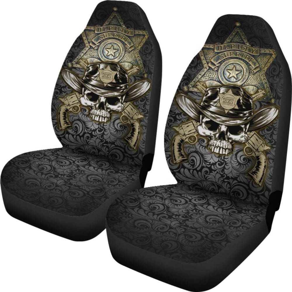 Law Enforcement Sheriff Car Seat Covers Amazing Gift 101819 - YourCarButBetter
