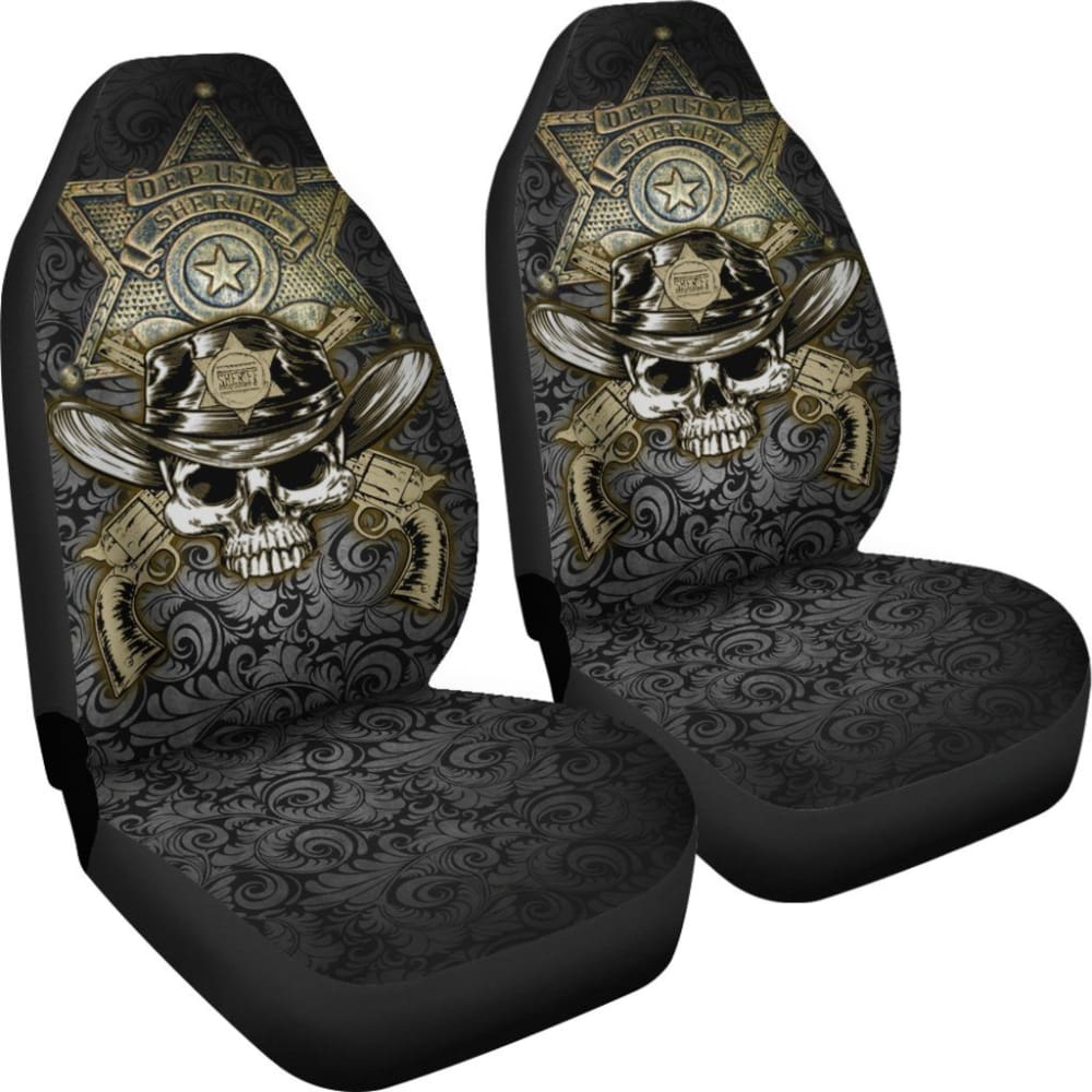 Law Enforcement Sheriff Car Seat Covers Amazing Gift 101819 - YourCarButBetter