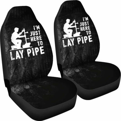Lay Pipe Plumber Car Seat Covers 174914 - YourCarButBetter