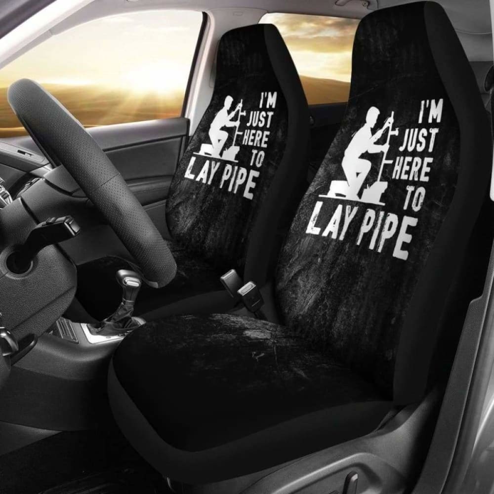 Lay Pipe Plumber Car Seat Covers 174914 - YourCarButBetter