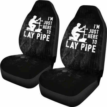 Lay Pipe Plumber Car Seat Covers 174914 - YourCarButBetter