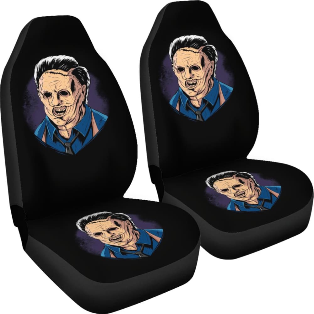 Leatherface Bloody Killer Car Seat Covers 211501 - YourCarButBetter
