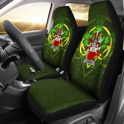 Leeson Ireland Car Seat Cover Celtic Shamrock (Set Of Two) 154230 - YourCarButBetter