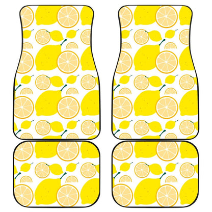 Lemon Pattern Print Car Floor Mats 211008 - YourCarButBetter