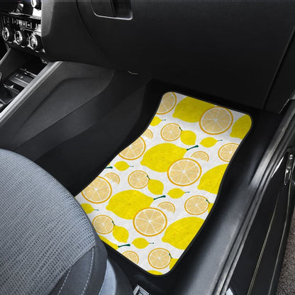 Lemon Pattern Print Car Floor Mats 211008 - YourCarButBetter
